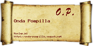 Onda Pompilla névjegykártya